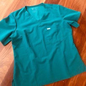 FIGS Catarina Hunter Green scrbu top *RARE*
